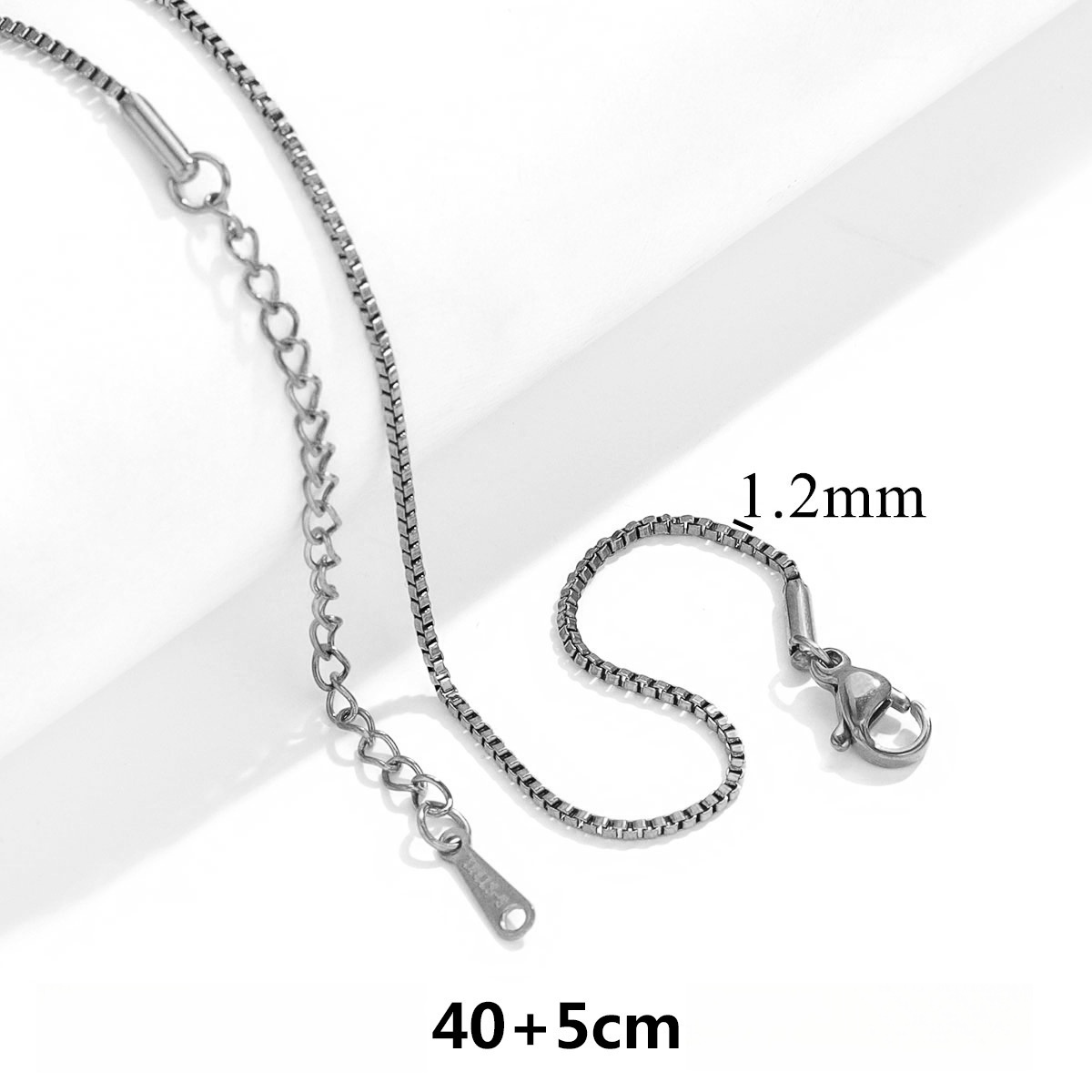 50 pcs/bag Stainless Steel Necklace Chain DIY Accessories