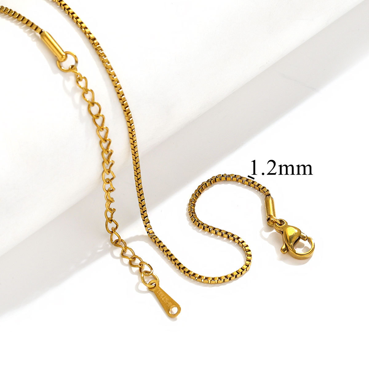 50 pcs/bag Stainless Steel Necklace Chain DIY Accessories