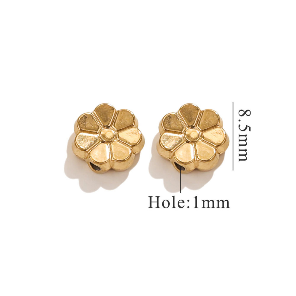 20 pcs/bag Stainless Steel Floret Spacers and Beads DIY Accessories