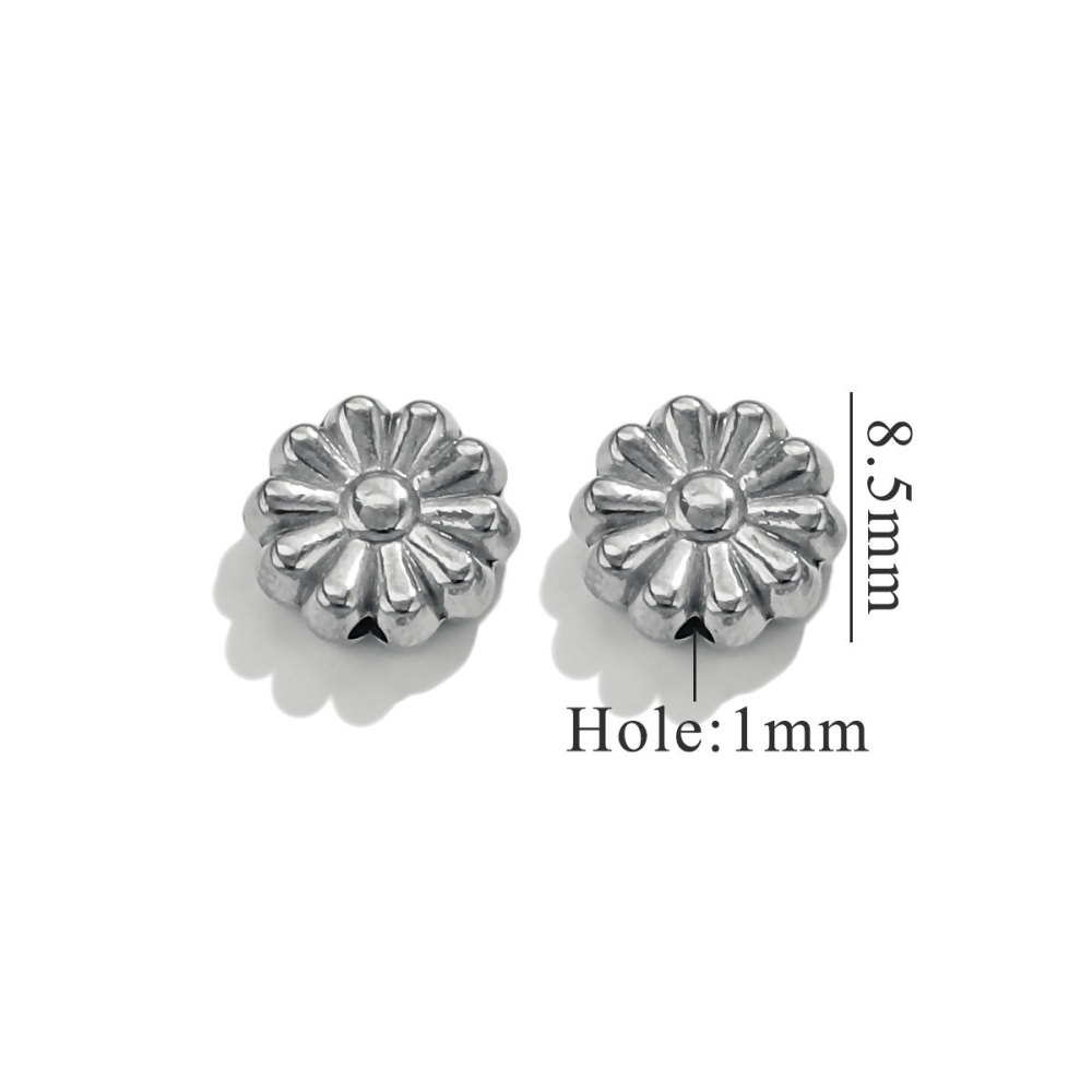 20 pcs/bag Stainless Steel Floret Spacers and Beads DIY Accessories