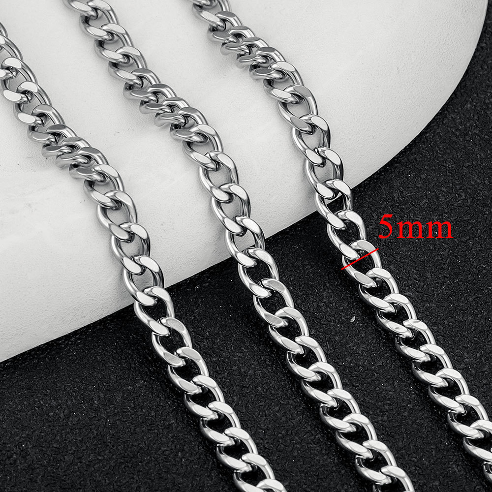 5m/bag Stainless Steel Handmade Chains, Various DIY Accessories