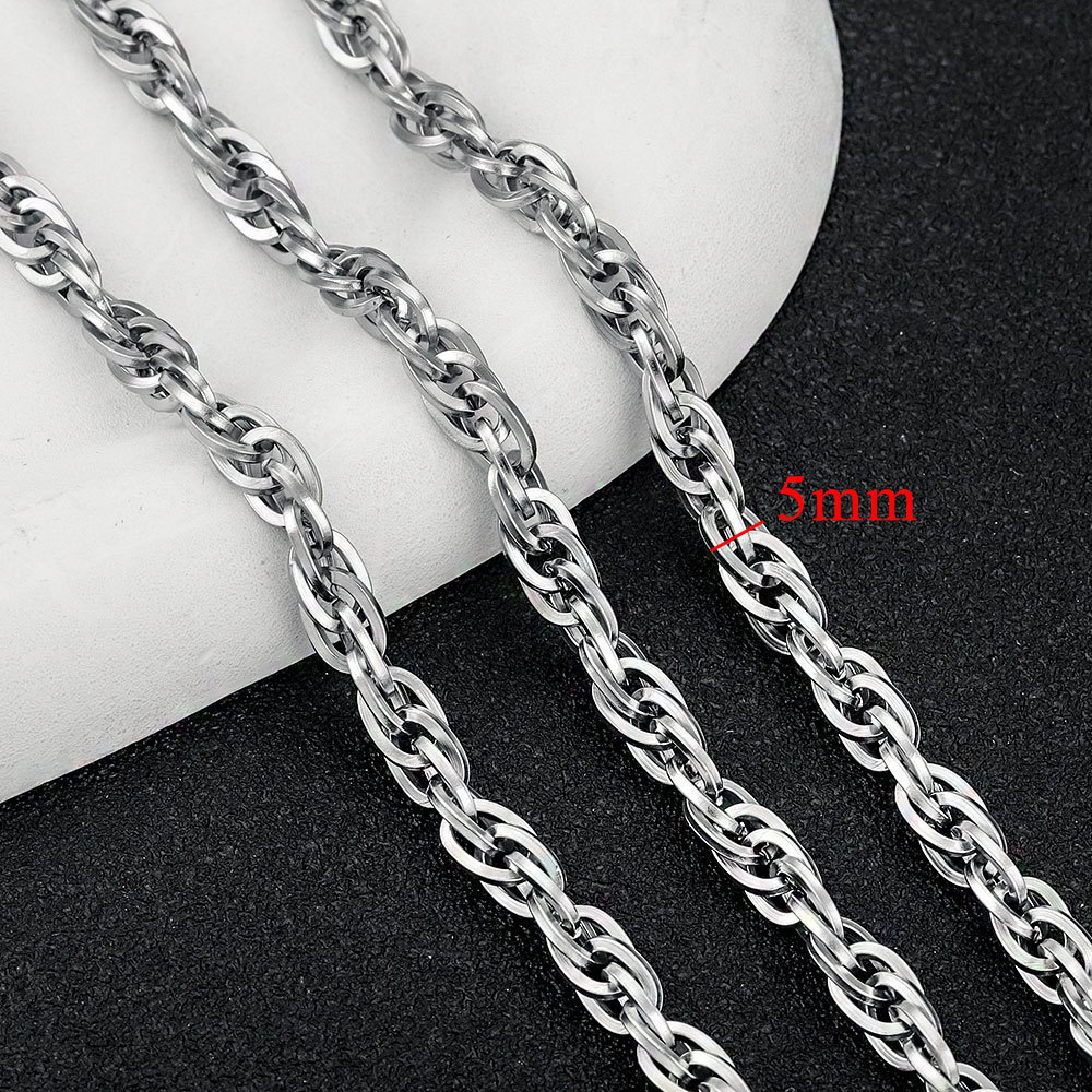 5m/bag Stainless Steel Handmade Chains, Various DIY Accessories
