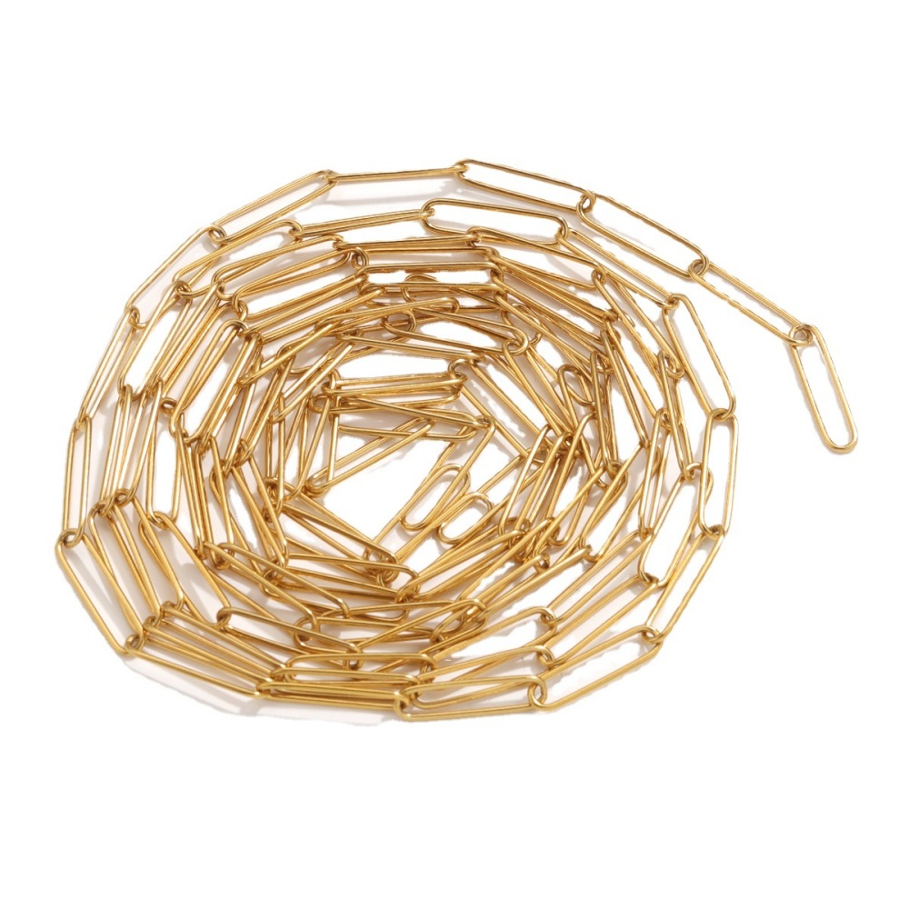 5m/bag Stainless Steel Oval Chain DIY Accessory