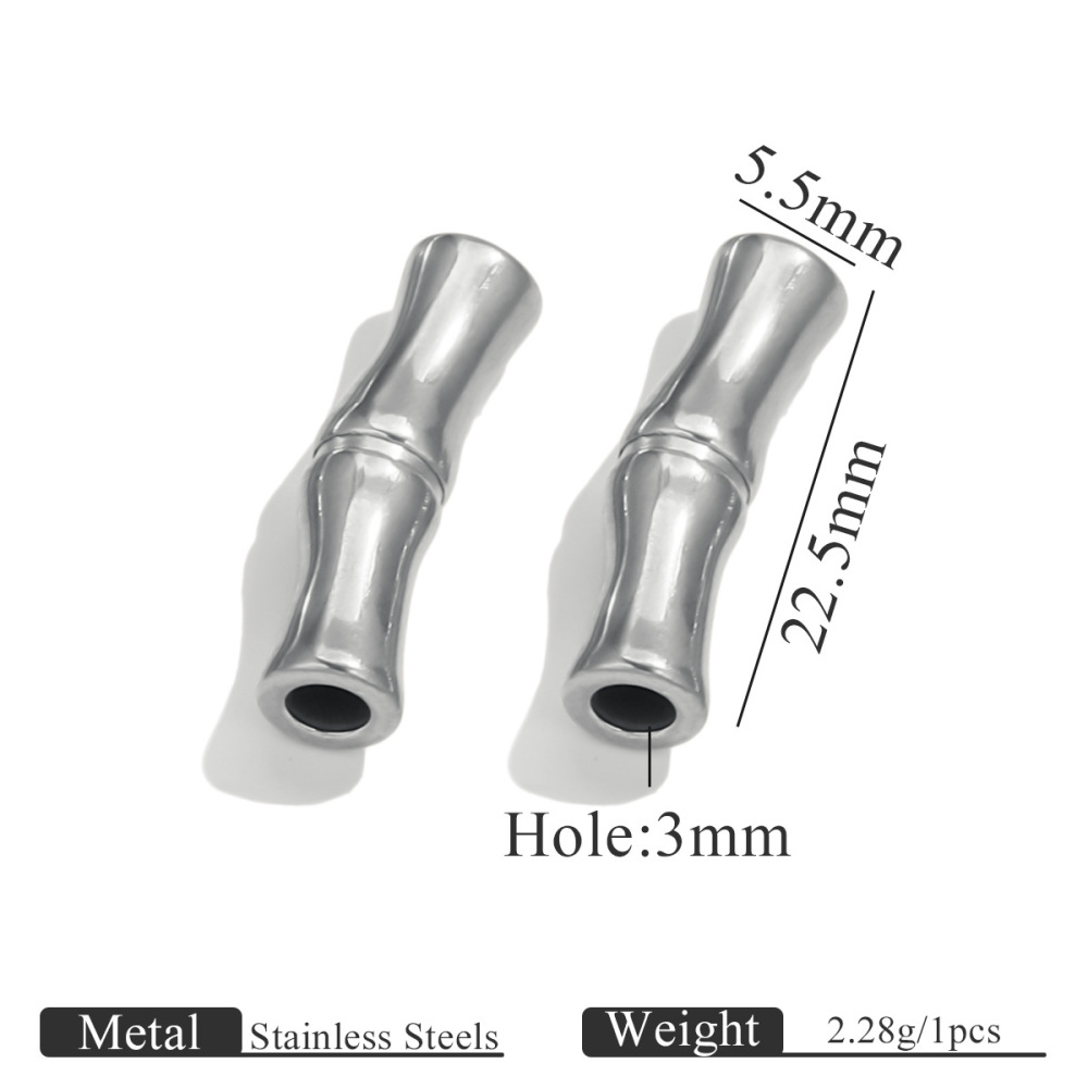 50 pcs/bag Stainless Steel Bamboo Bends DIY Accessories