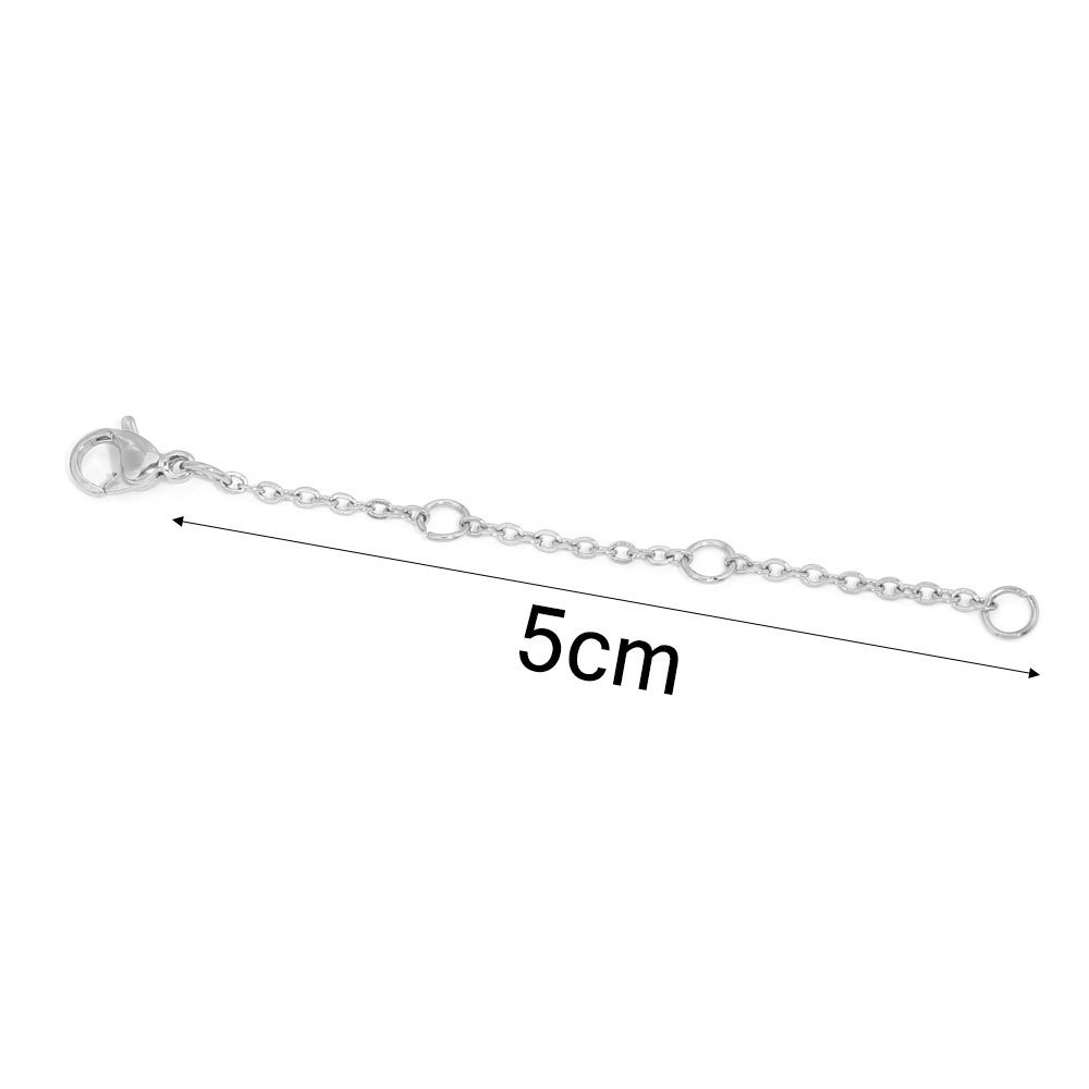 50 pcs/bag Stainless Steel Lobster Clasp Extender Chain DIY Accessory