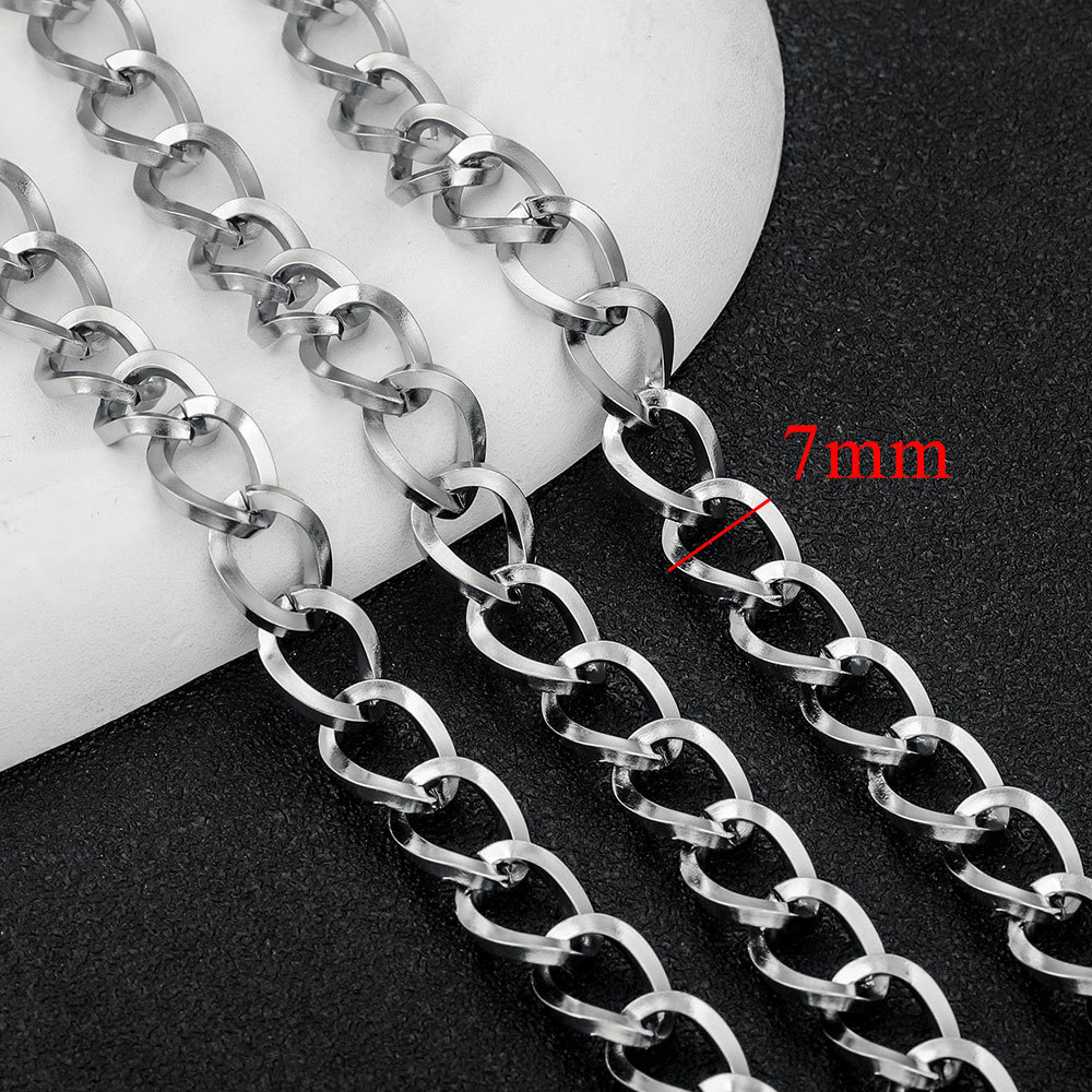 5m/bag Stainless Steel Handmade Chains, Various DIY Accessories