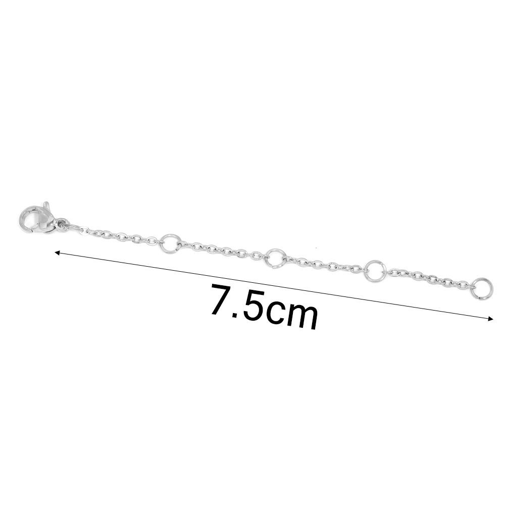 50 pcs/bag Stainless Steel Lobster Clasp Extender Chain DIY Accessory
