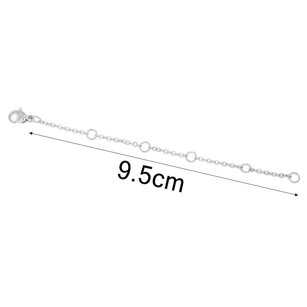 50 pcs/bag Stainless Steel Lobster Clasp Extender Chain DIY Accessory