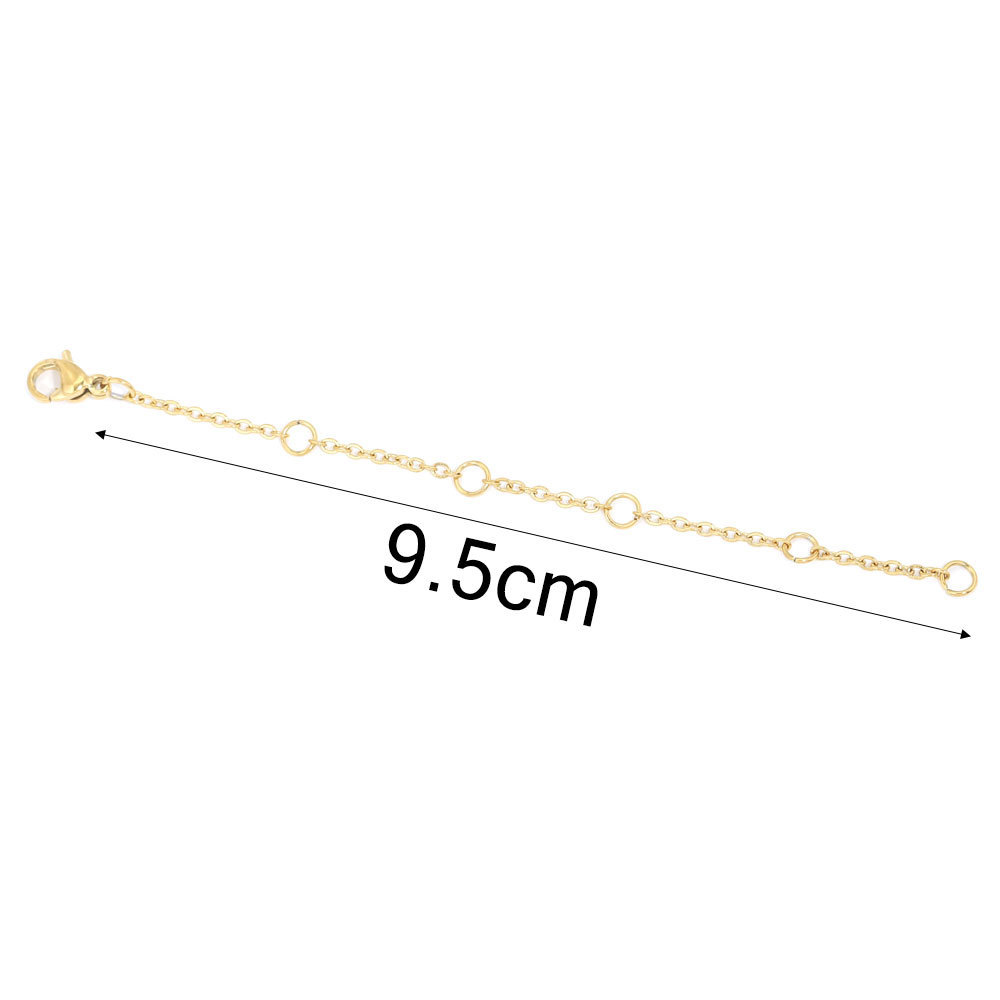 50 pcs/bag Stainless Steel Lobster Clasp Extender Chain DIY Accessory