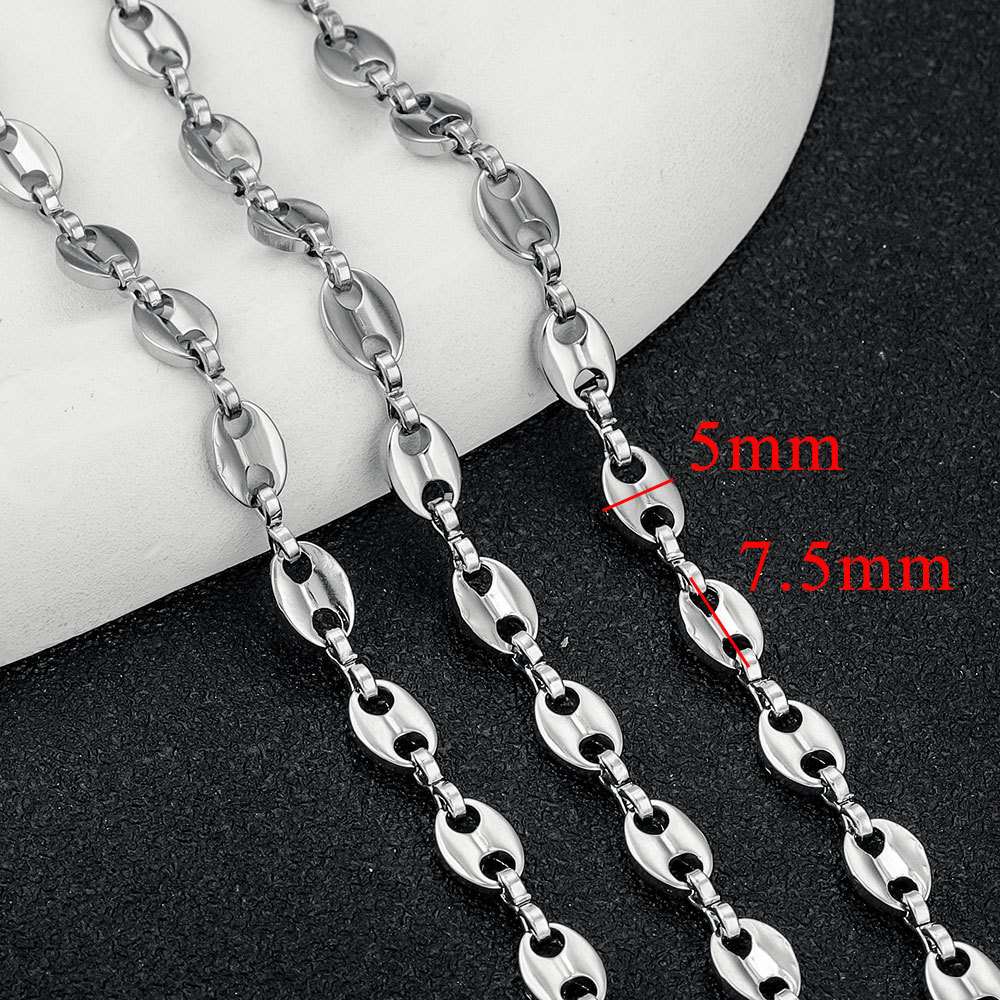 5m/bag Stainless Steel Handmade Chains, Various DIY Accessories