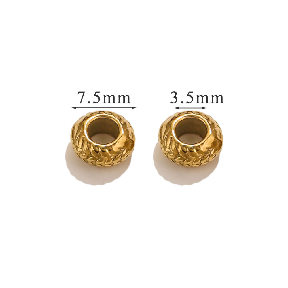 50 pcs/bag Stainless Steel Casting Beads DIY Accessories