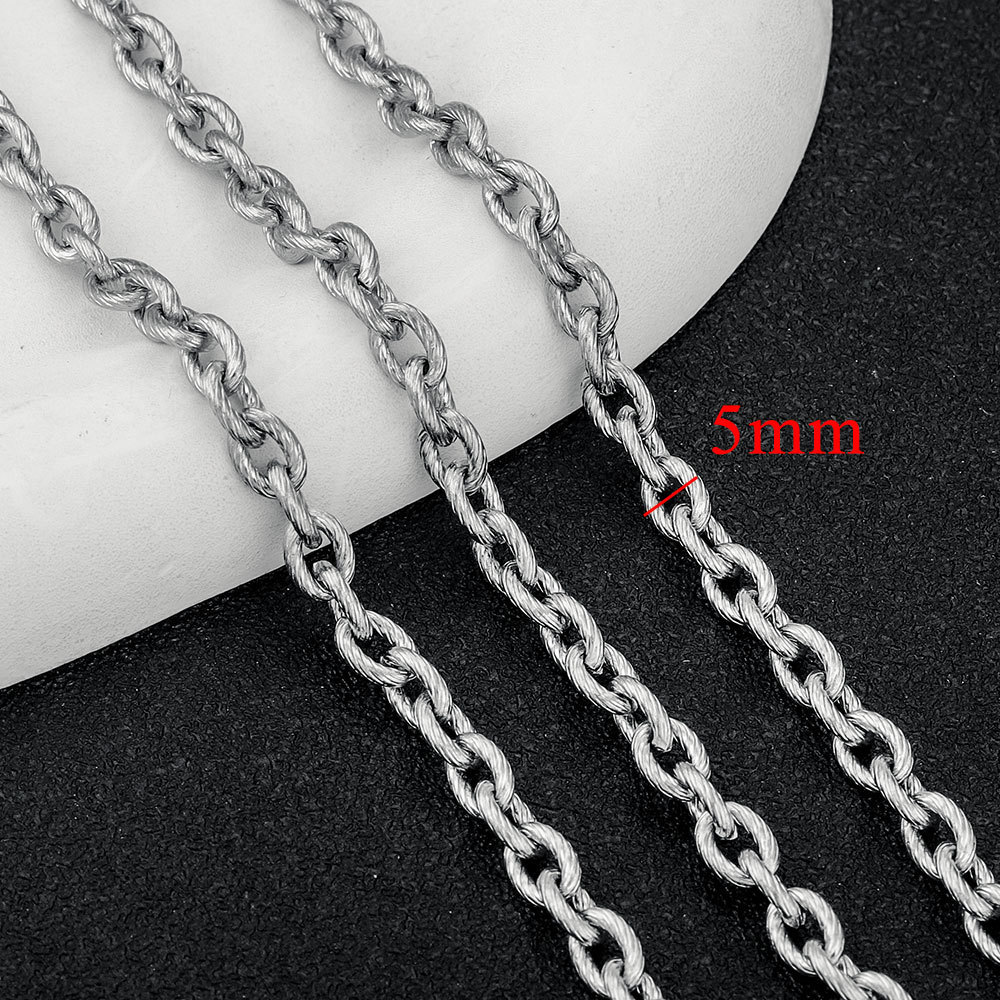 5m/bag Stainless Steel Handmade Chains, Various DIY Accessories