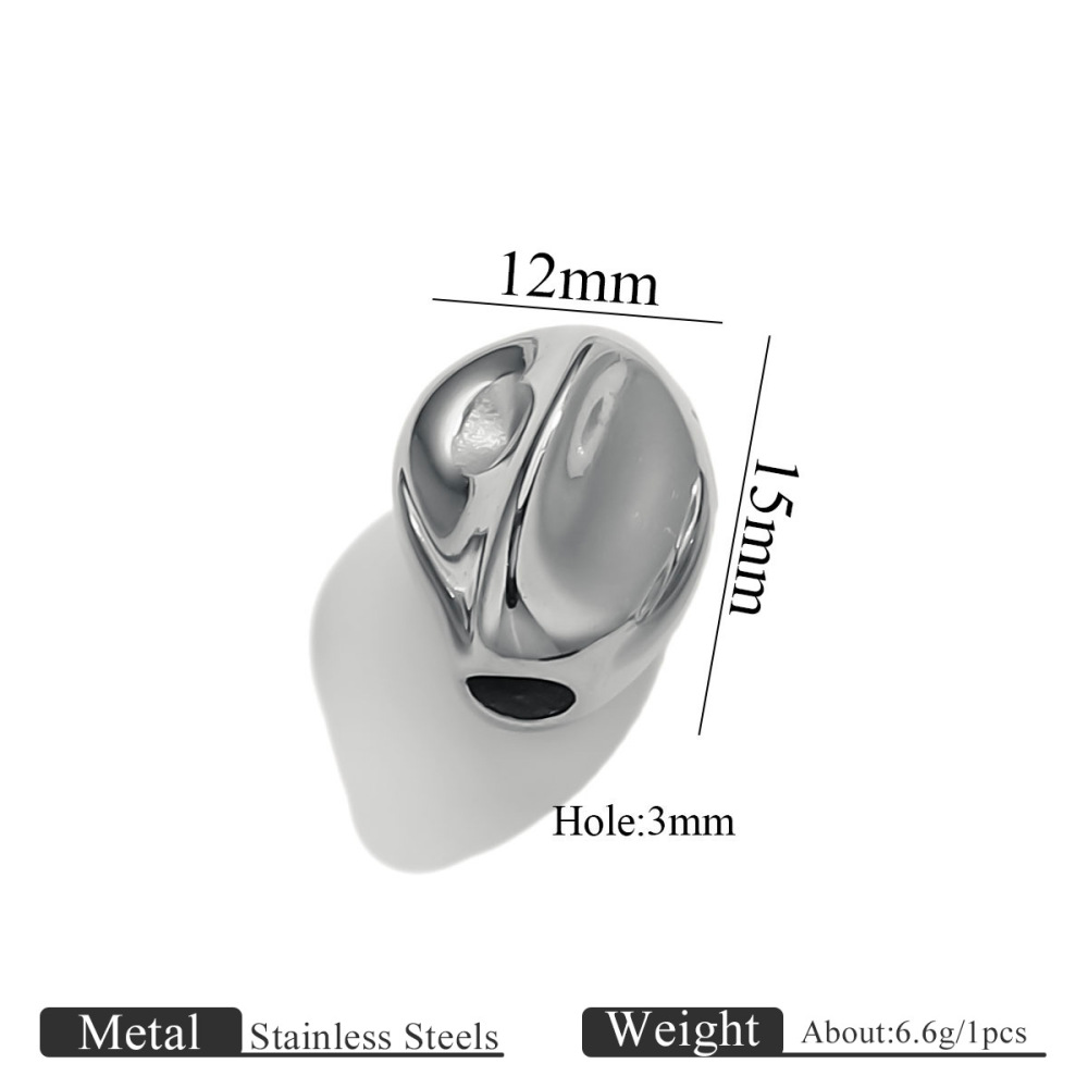 10 pcs/bag Stainless Steel Shaped Beads DIY Accessories