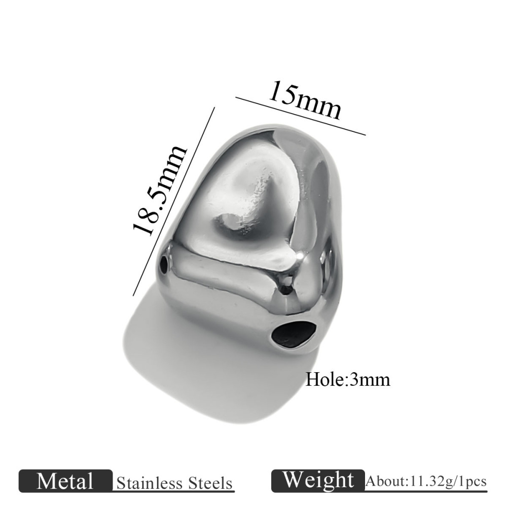 10 pcs/bag Stainless Steel Shaped Beads DIY Accessories