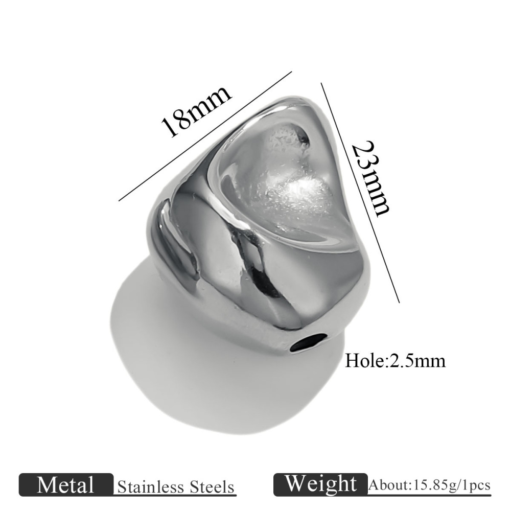 10 pcs/bag Stainless Steel Shaped Beads DIY Accessories
