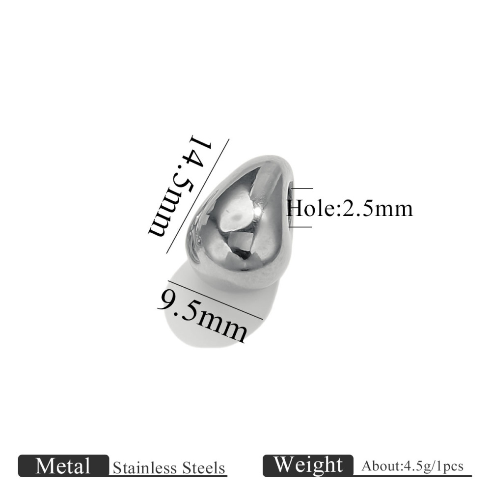 10 pcs/bag Stainless Steel Shaped Beads DIY Accessories
