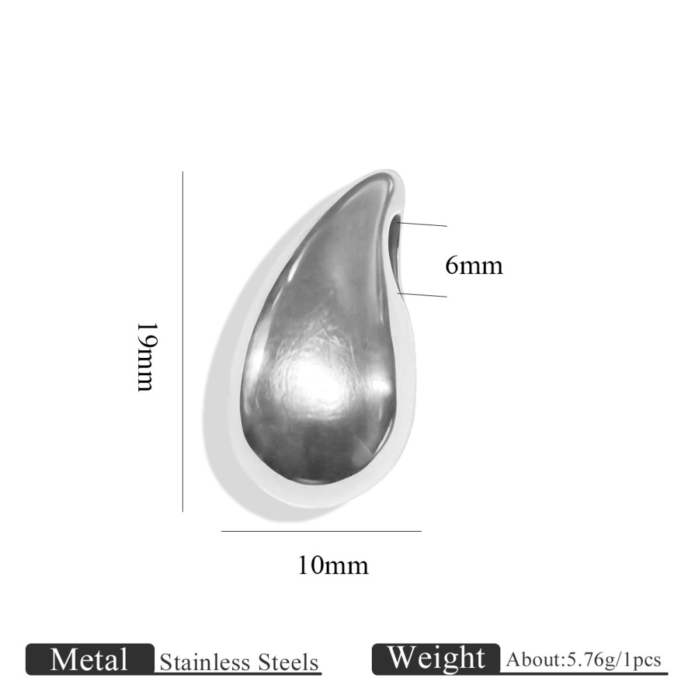 10 pcs/bag Stainless Steel Shaped Beads DIY Accessories