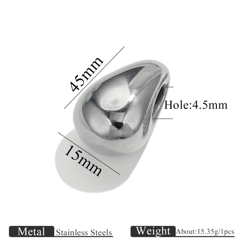 10 pcs/bag Stainless Steel Shaped Beads DIY Accessories