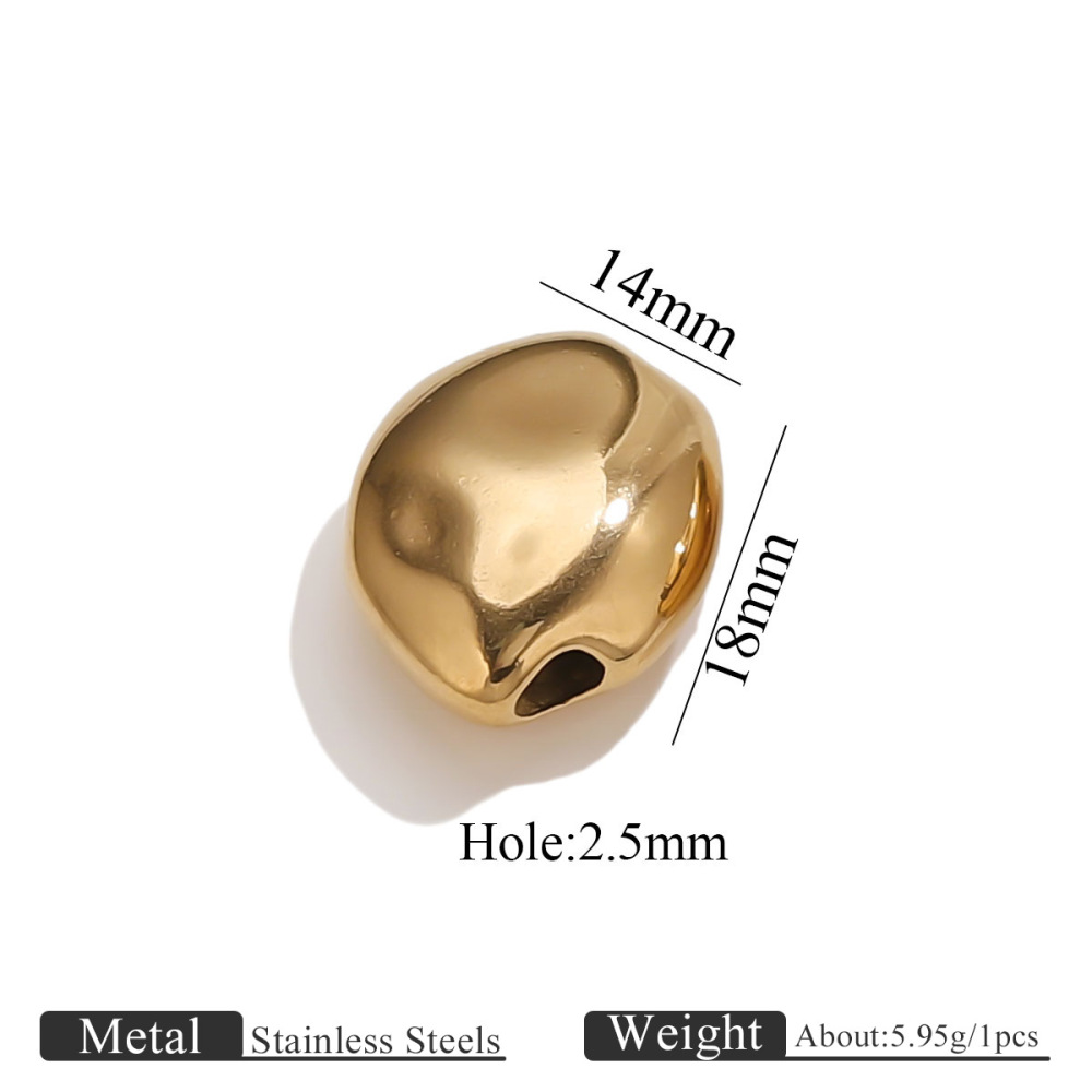 10 pcs/bag Stainless Steel Shaped Beads DIY Accessories