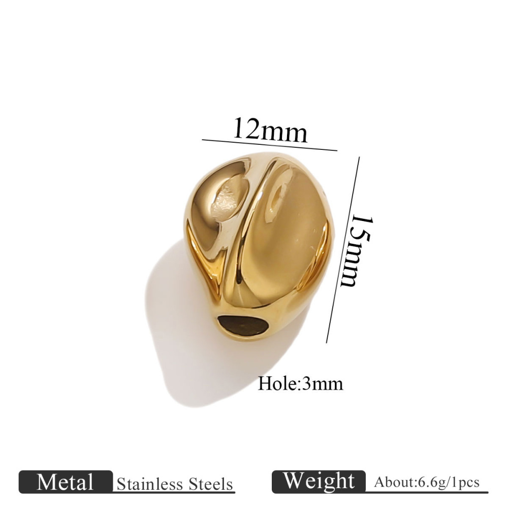 10 pcs/bag Stainless Steel Shaped Beads DIY Accessories