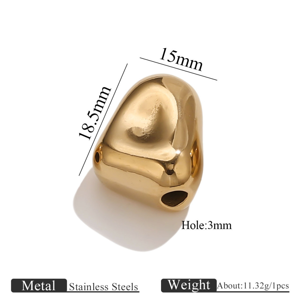 10 pcs/bag Stainless Steel Shaped Beads DIY Accessories