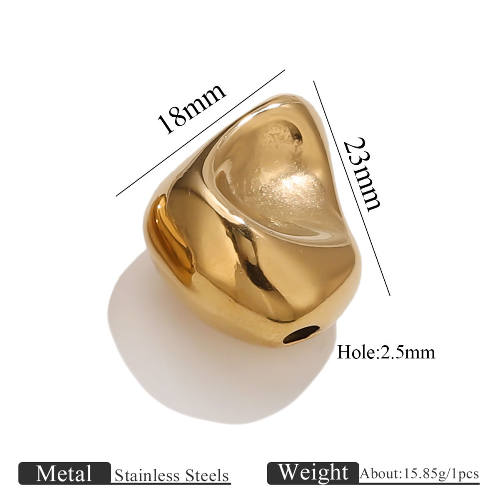 10 pcs/bag Stainless Steel Shaped Beads DIY Accessories