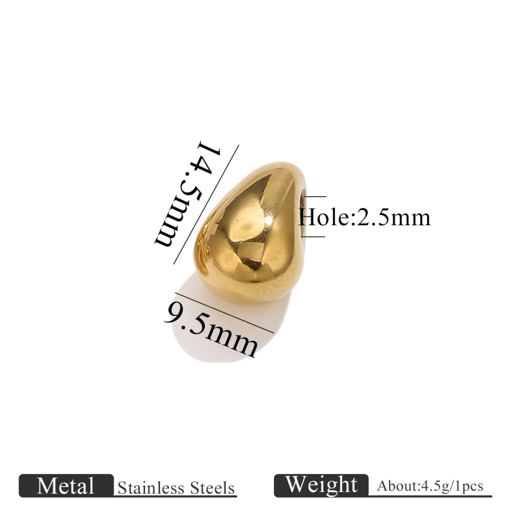 10 pcs/bag Stainless Steel Shaped Beads DIY Accessories