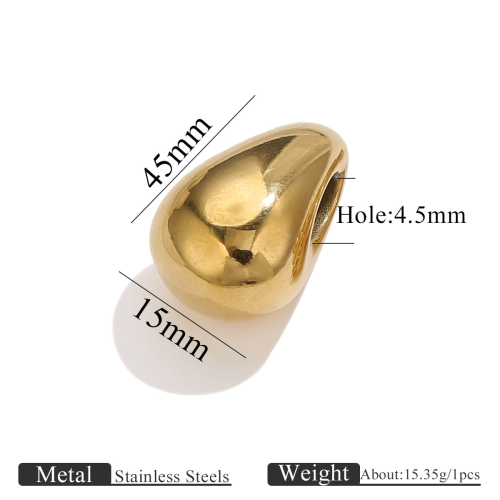10 pcs/bag Stainless Steel Shaped Beads DIY Accessories