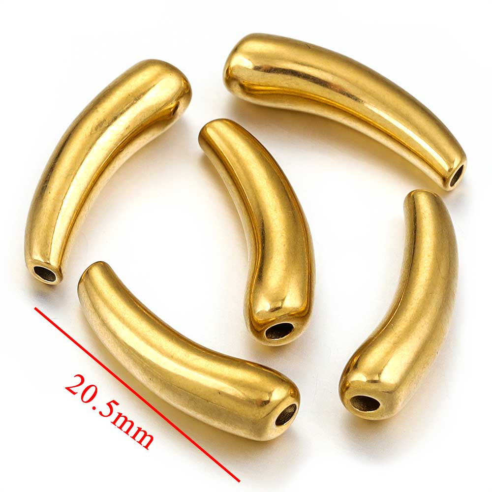 10 pcs/bag Stainless Steel Bend Bead Pendant DIY Accessory