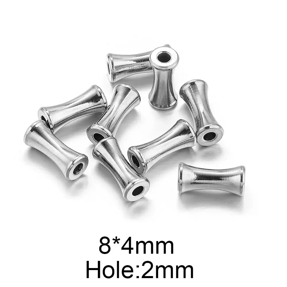 100 pcs/bag Stainless Steel Vase-Shaped Bead Holes DIY Accessories