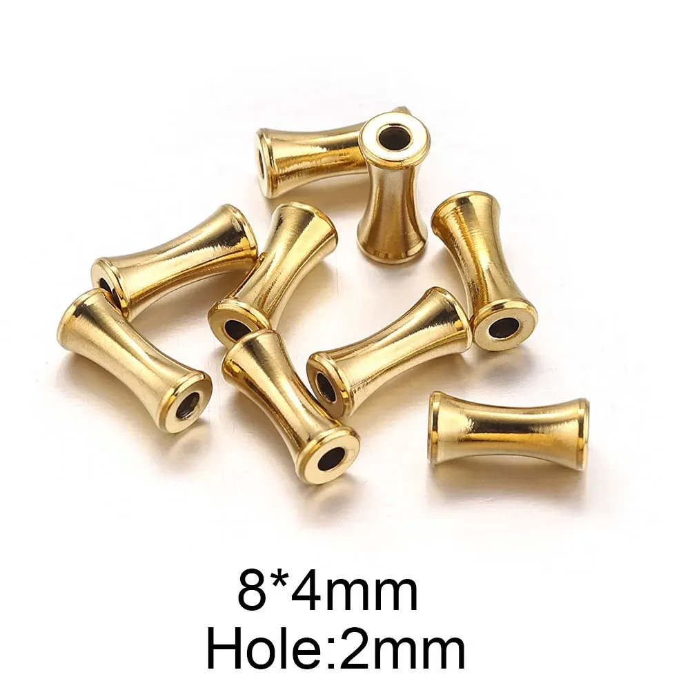 100 pcs/bag Stainless Steel Vase-Shaped Bead Holes DIY Accessories