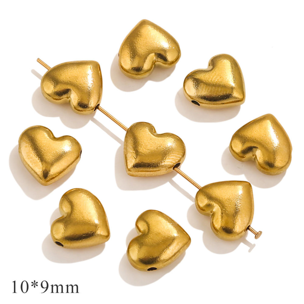 50 pcs/bag Stainless Steel Spacer Beads in Various Shapes for DIY Accessories