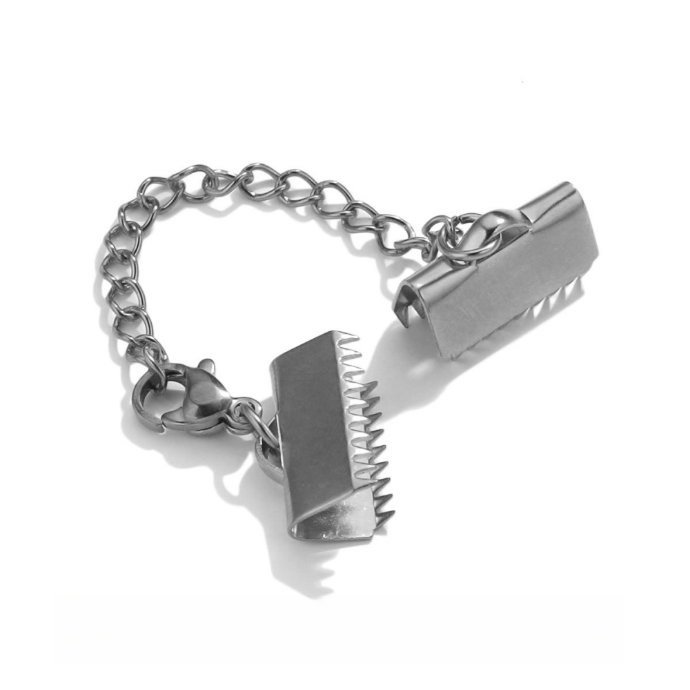 40 pcs/bag Stainless Steel Tail Chain Connector Buckle DIY Accessory