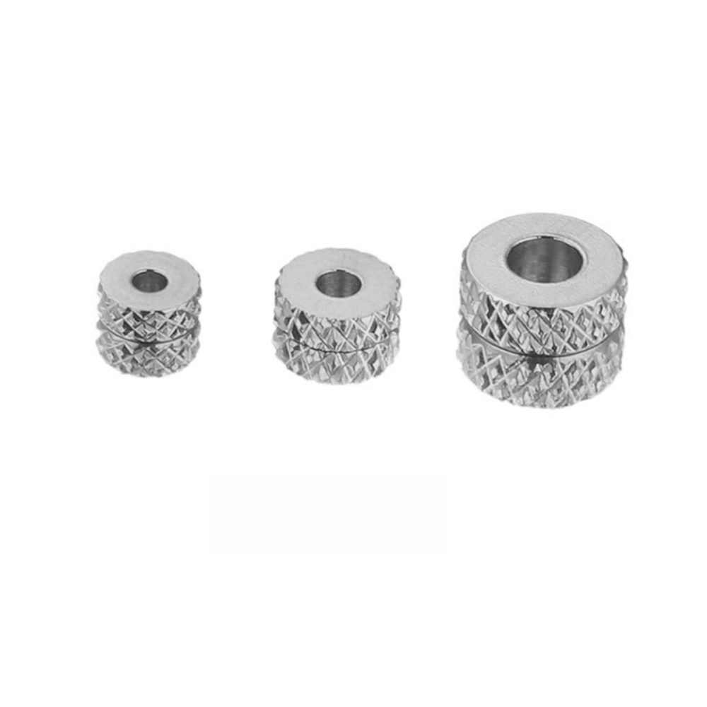 200 pcs/bag Stainless Steel Through-Hole Drill Flat Bead DIY Accessories