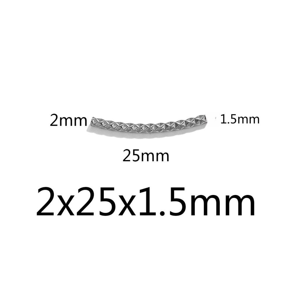 60 pcs/bag Stainless Steel Faceted Threaded Elbows DIY Accessories