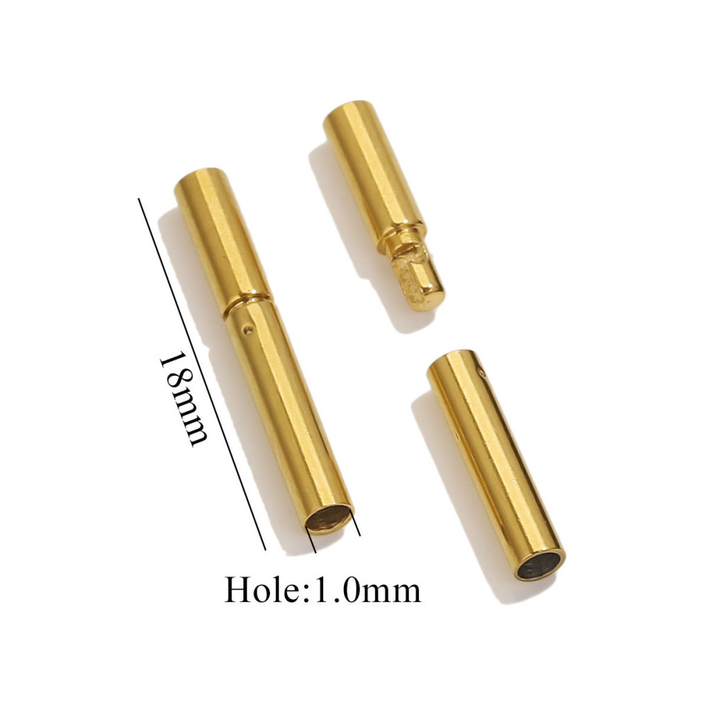 20 pcs/bag Stainless Steel Long Round Swivel Buckle DIY Accessory