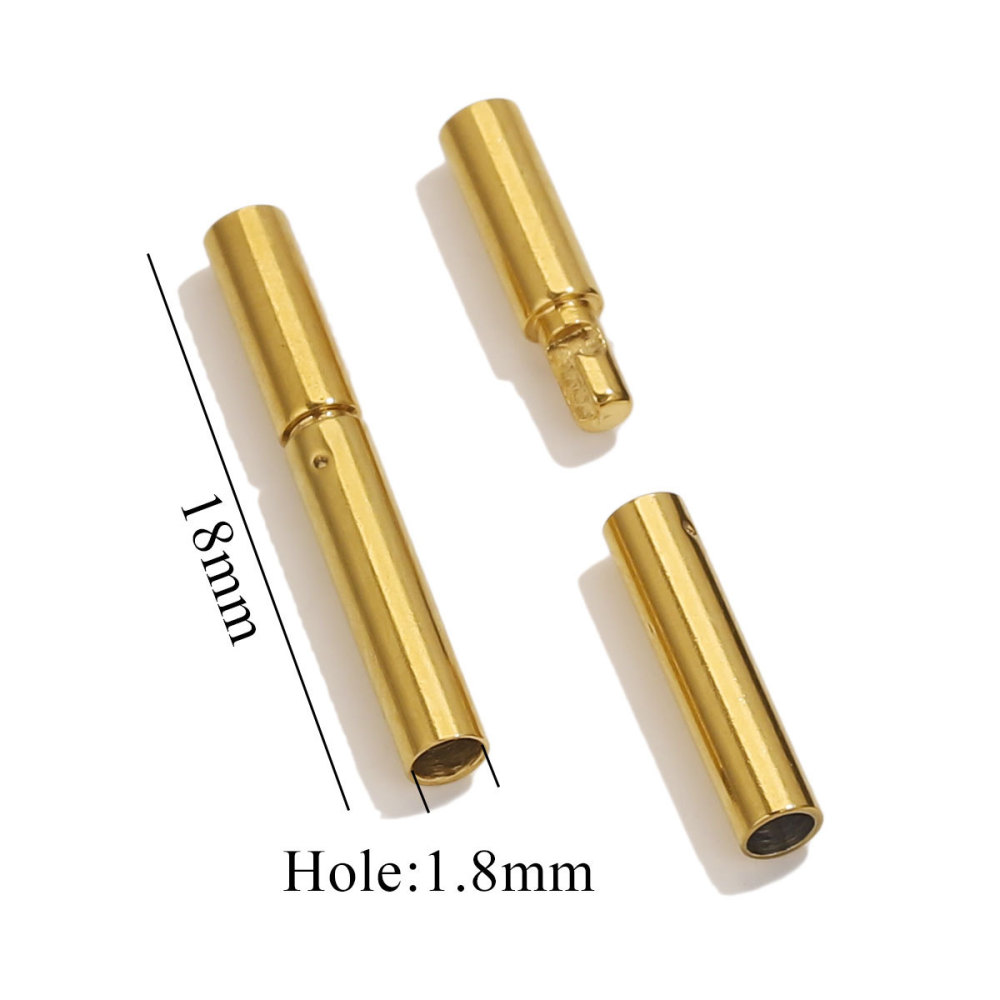 20 pcs/bag Stainless Steel Long Round Swivel Buckle DIY Accessory