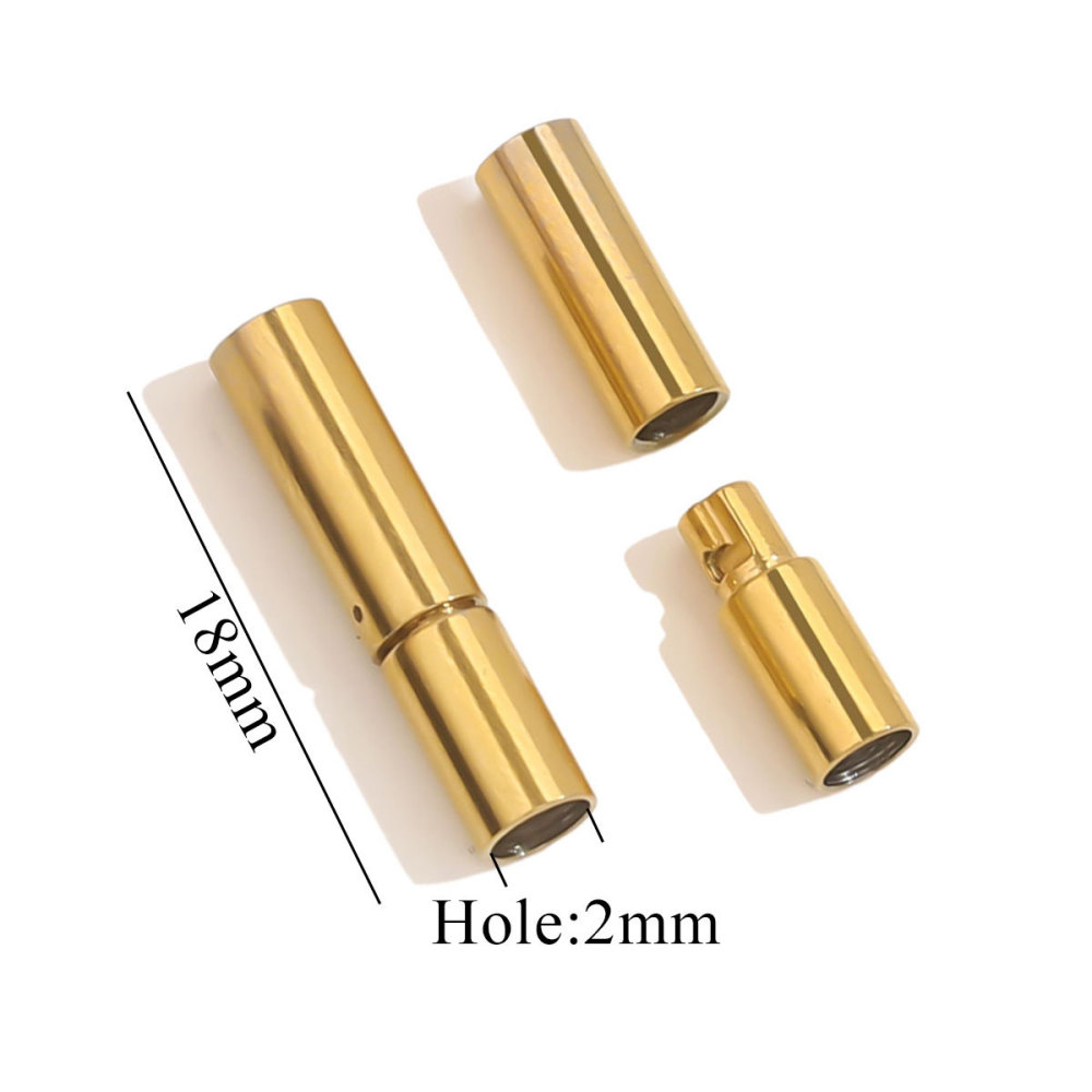 20 pcs/bag Stainless Steel Long Round Swivel Buckle DIY Accessory