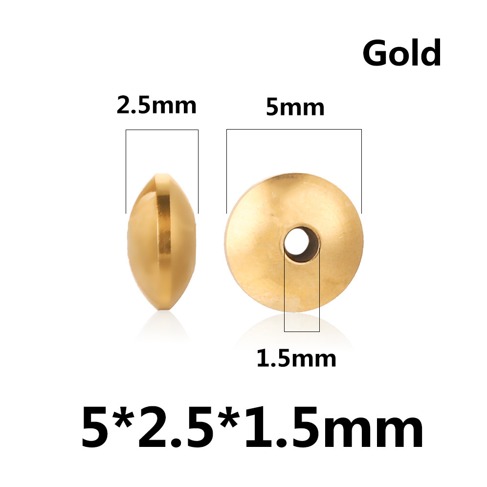 200 pcs/bag Stainless Steel UFO Beads DIY Accessories