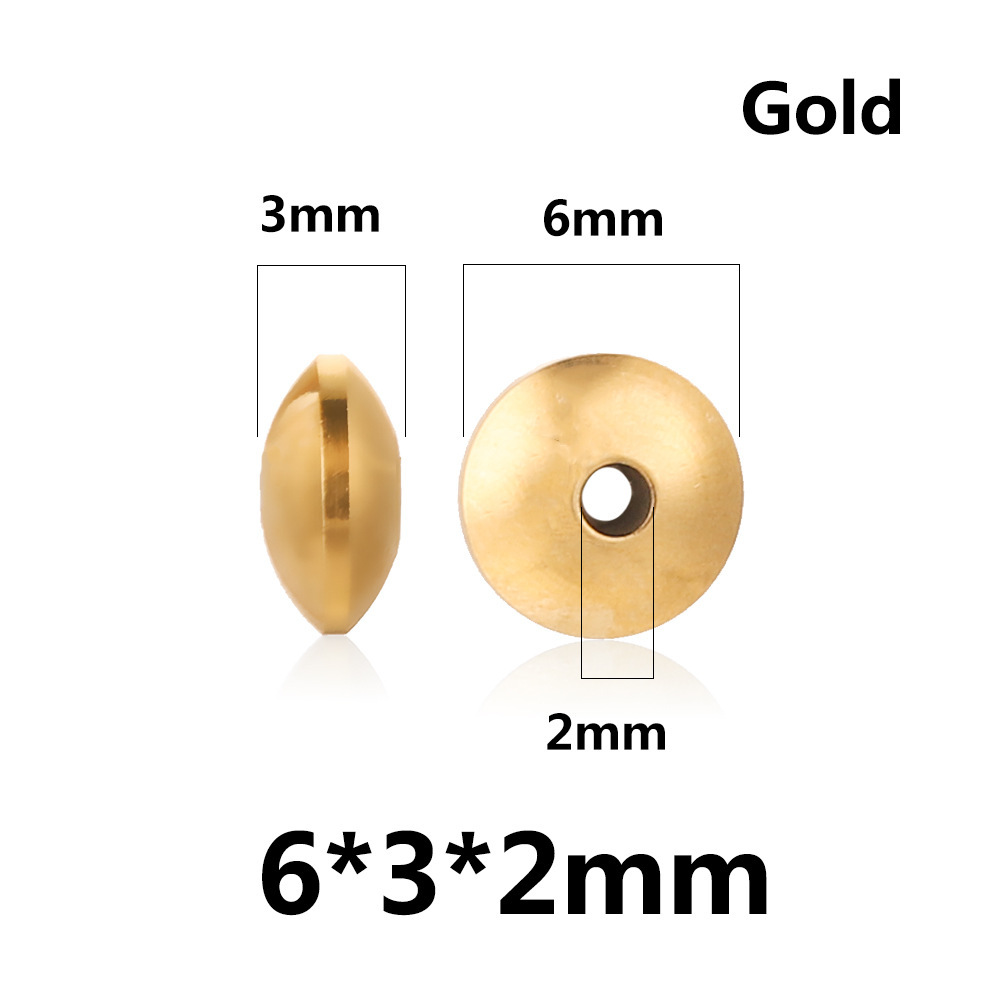 200 pcs/bag Stainless Steel UFO Beads DIY Accessories