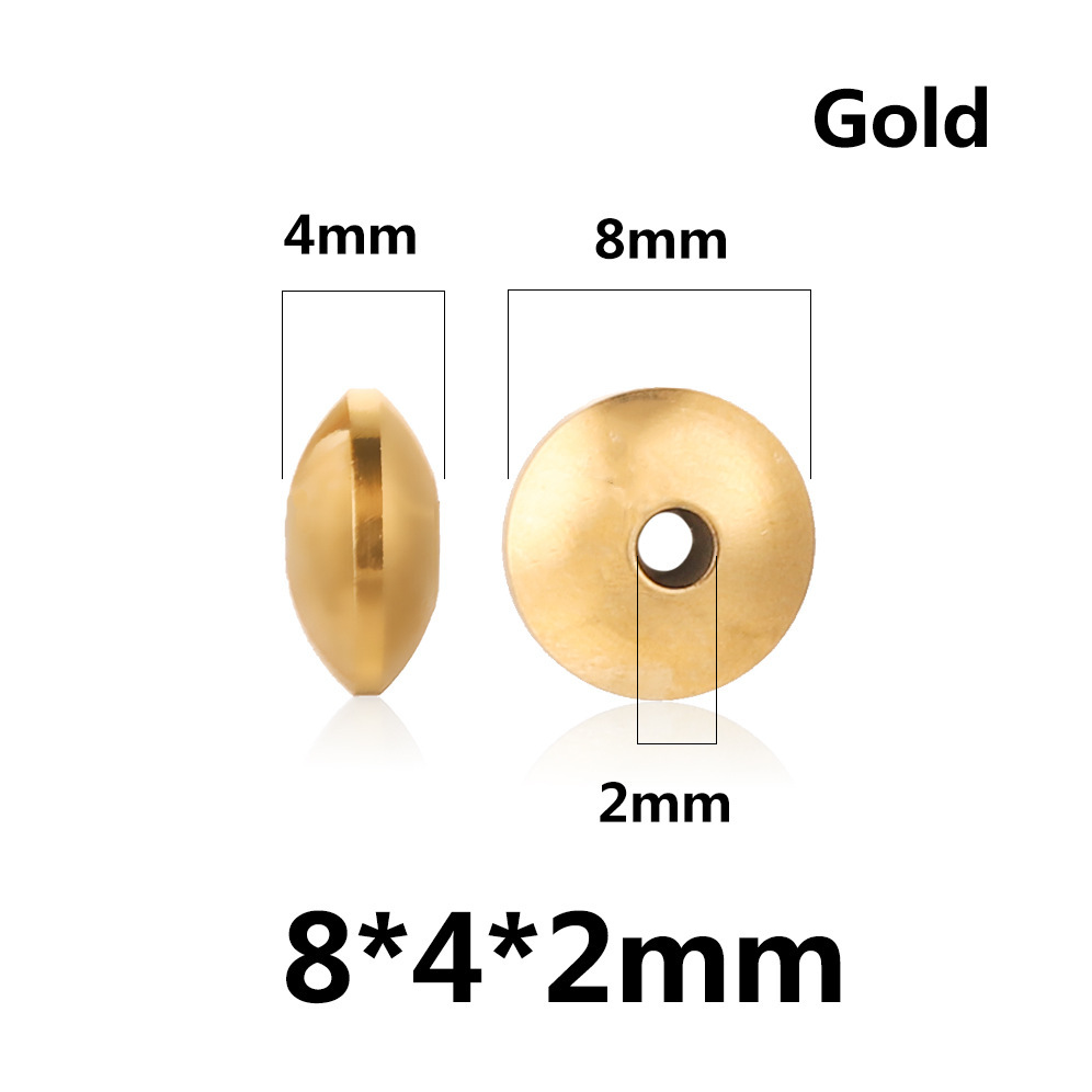 200 pcs/bag Stainless Steel UFO Beads DIY Accessories