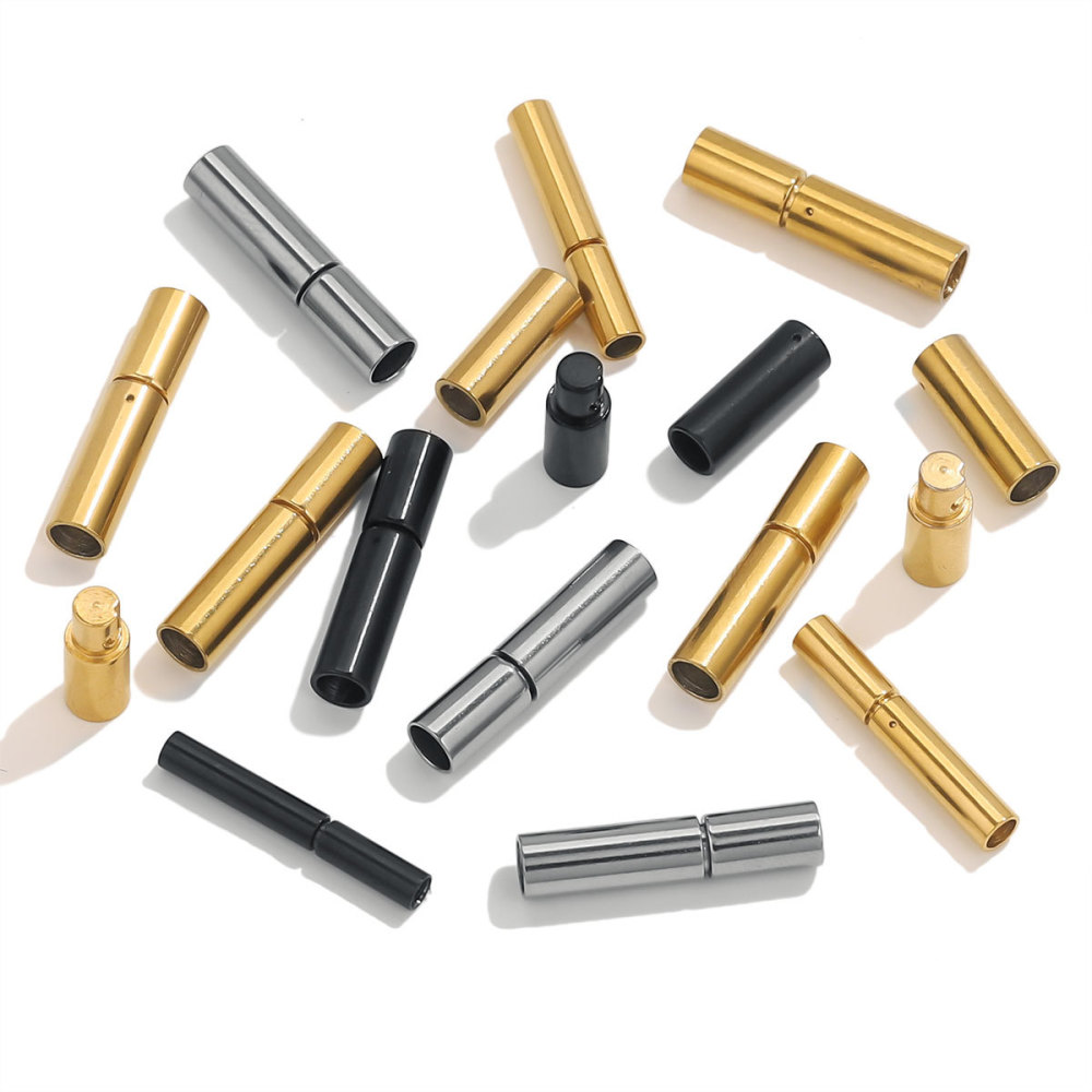 20 pcs/bag Stainless Steel Long Round Swivel Buckle DIY Accessory