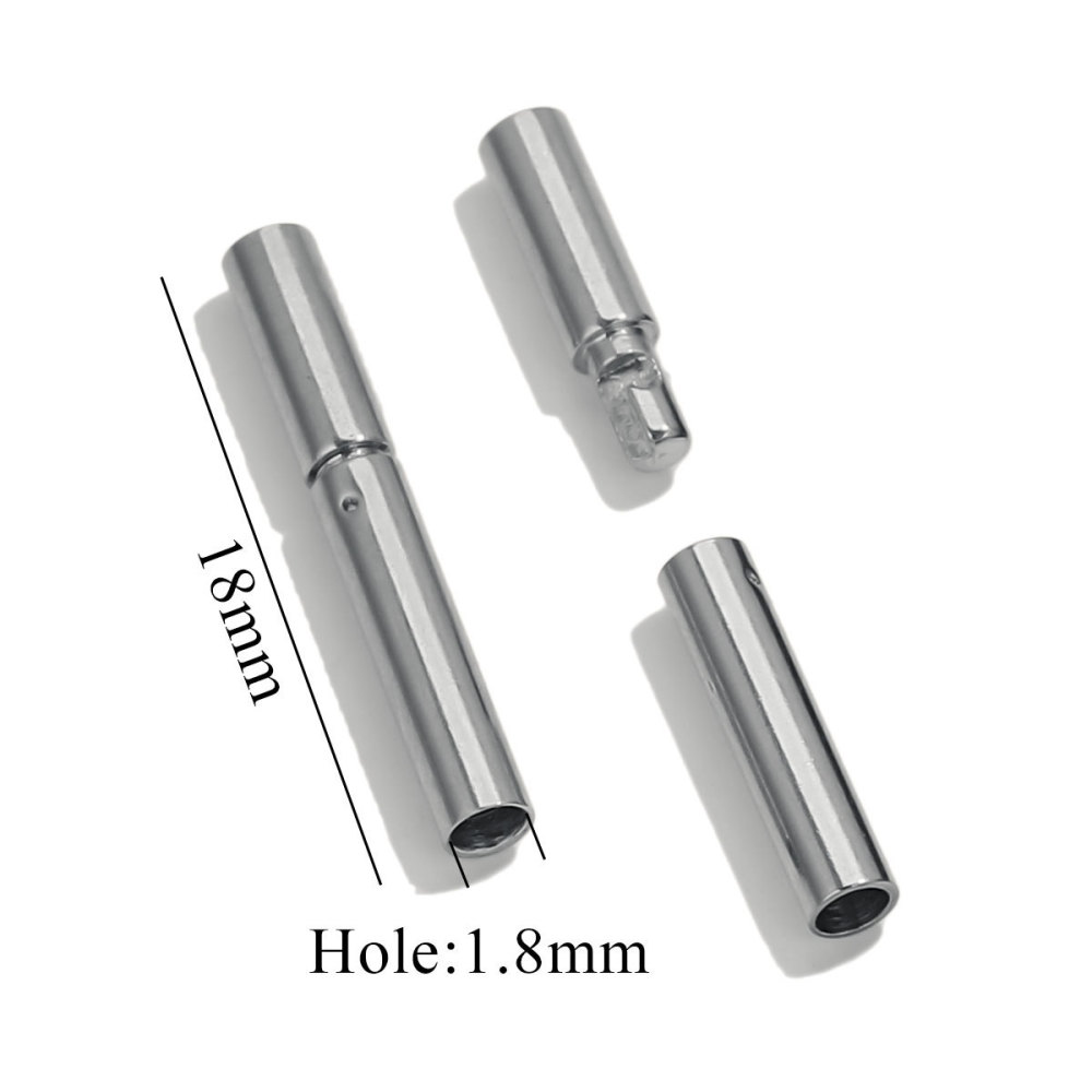 20 pcs/bag Stainless Steel Long Round Swivel Buckle DIY Accessory