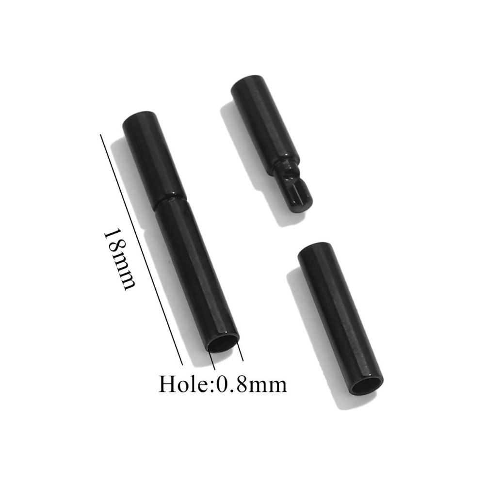 20 pcs/bag Stainless Steel Long Round Swivel Buckle DIY Accessory