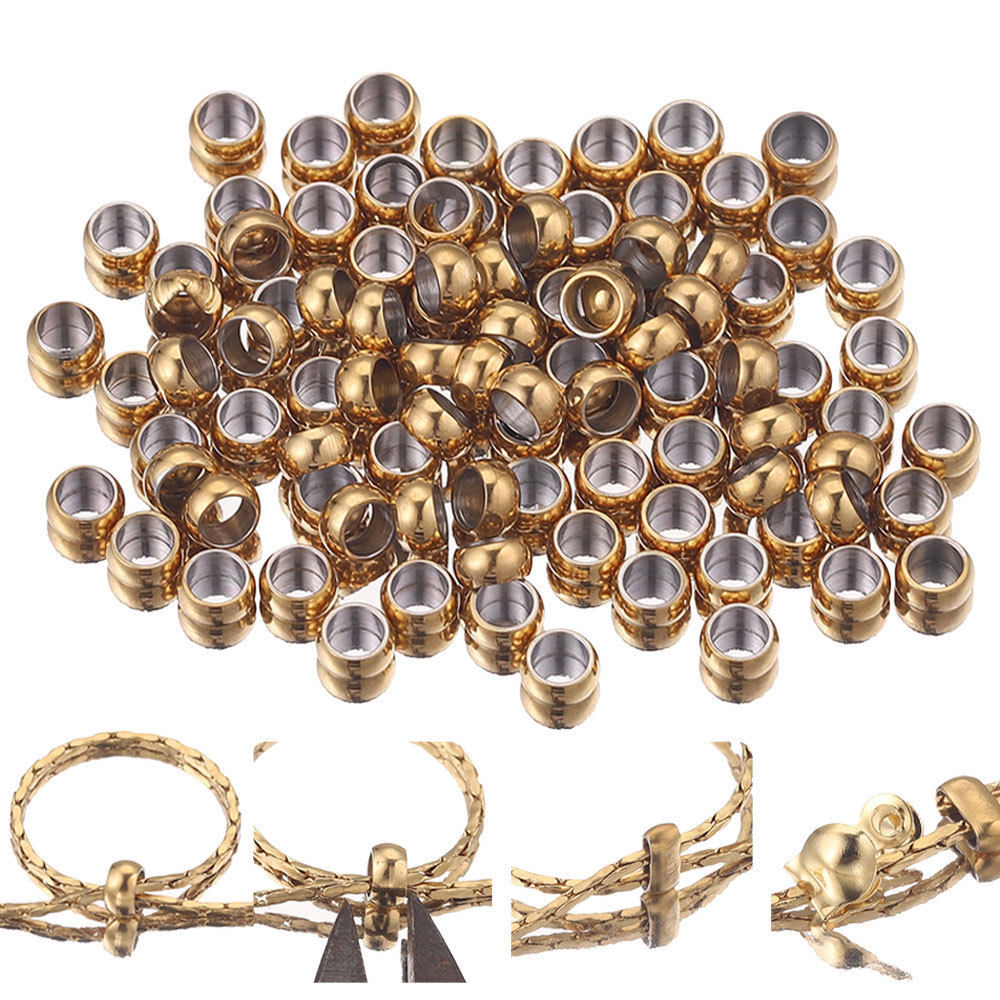 500 pcs/bag Stainless Steel Positioning Beads for Flattening DIY Accessories