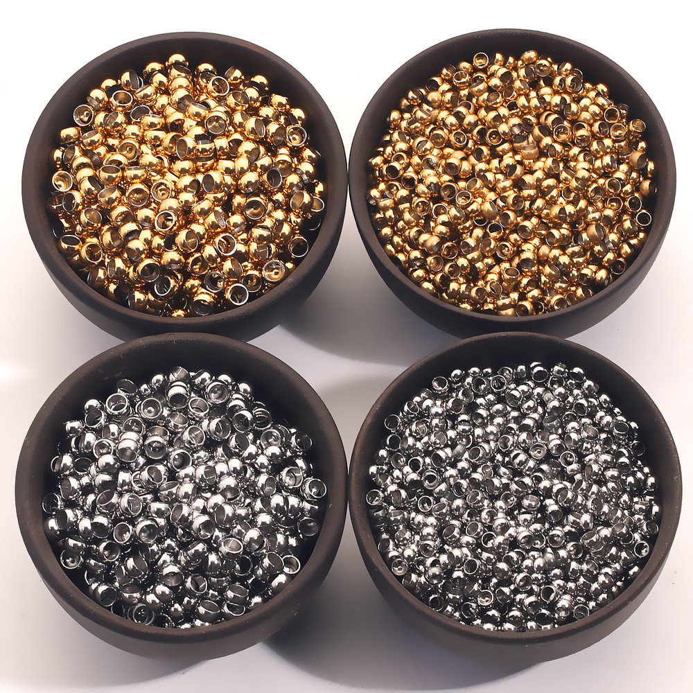 500 pcs/bag Stainless Steel Positioning Beads for Flattening DIY Accessories