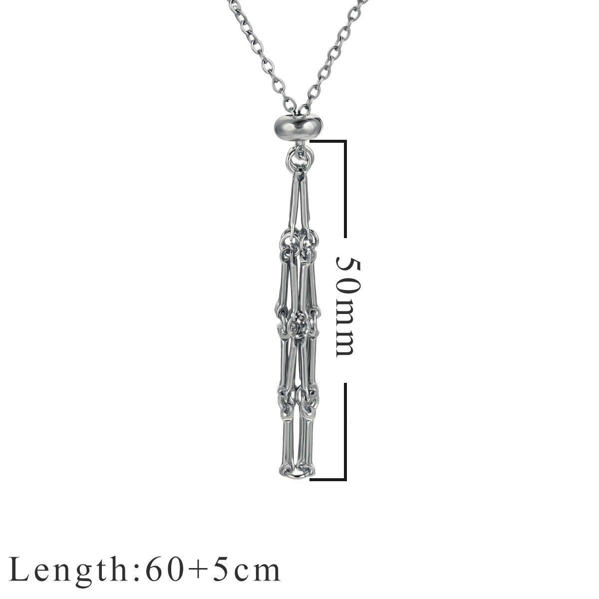 5 pcs/bag Stainless Steel Bamboo Net Necklace DIY Accessory