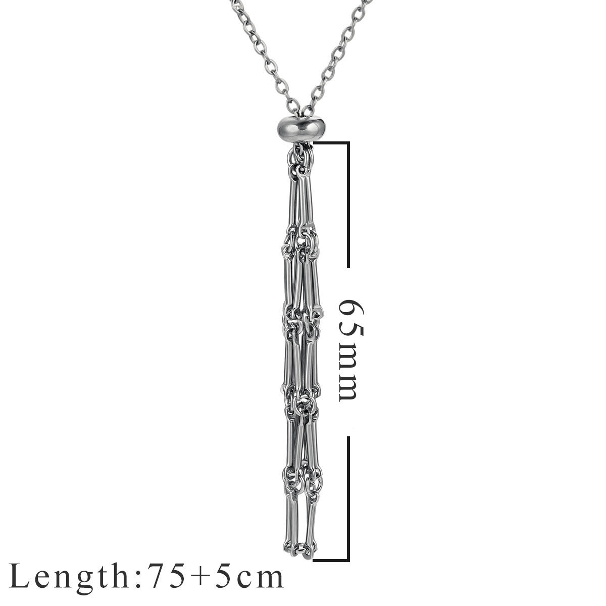 5 pcs/bag Stainless Steel Bamboo Net Necklace DIY Accessory