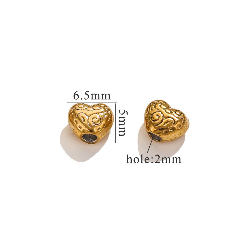 100 pcs/bag Stainless Steel Baroque Spacer Beads DIY Accessories