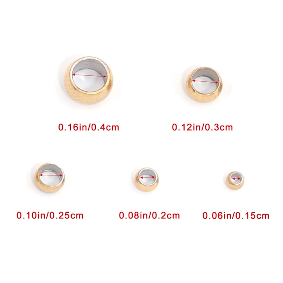 500 pcs/bag Stainless Steel Positioning Beads for Flattening DIY Accessories